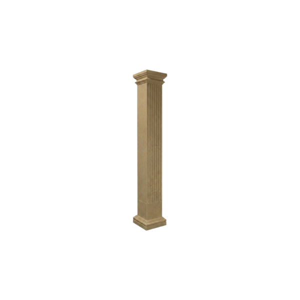Natural Stain Fluted Square Post 3x3