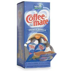COFFEE-MATE LIQUID COFFEE CREAMER, FRENCH VANILLA .38 OZ MINI CUPS, 200/CS   35170