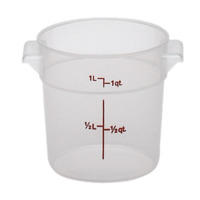 Cambro RFS1PP190 Translucent 1 qt. Round Food Storage Containers