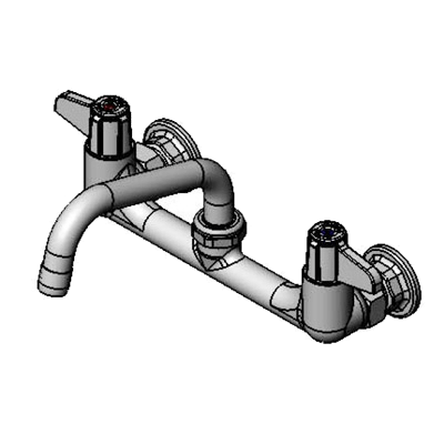 T&S Brass 5F-8WLS06 Equip Faucet 8" C/C Wall Mount
