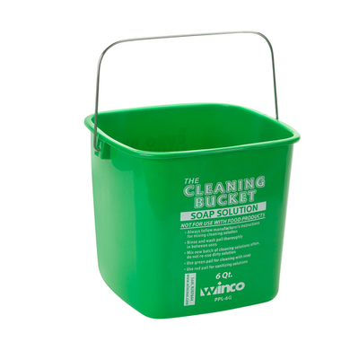 Winco PPL-6G 6 Qt. Cleaning Bucket