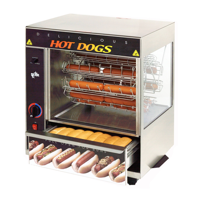 Star 175CBA Broil-O-Dog Hot Dog Broiler Cradle Type Rotisserie