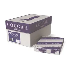 8.5 X 11 80 LB 98 BRIGHT COUGAR DIGITAL COVER SMOOTH PAPER, 2986, 250/RM   8 RM/CS