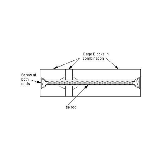 STARRETT SA 17. 6" Long Adjustable Tie Rod