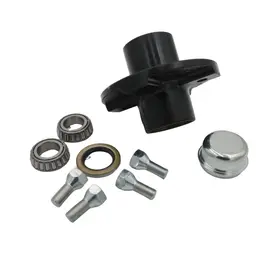 HUB, W/4 STUDS 2 BRNGS,SEAL,CAP