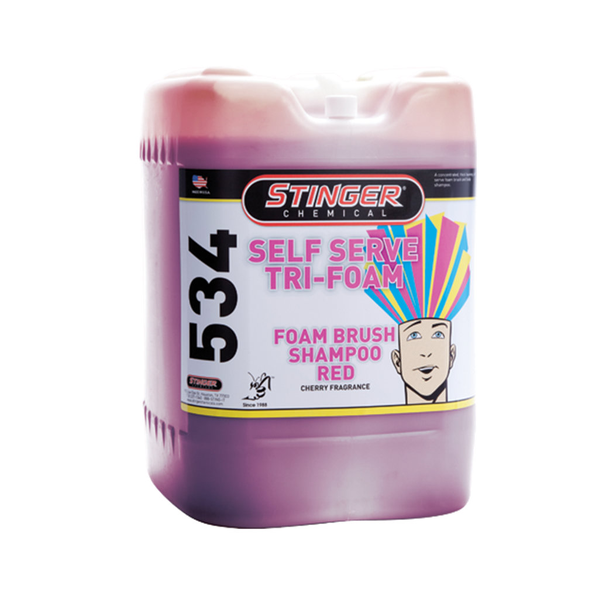 SS Tri Foam Brush Shampoo Red 5Gal 82534