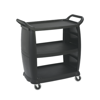 Carlisle CC203603 Black Bussing & Transport Cart