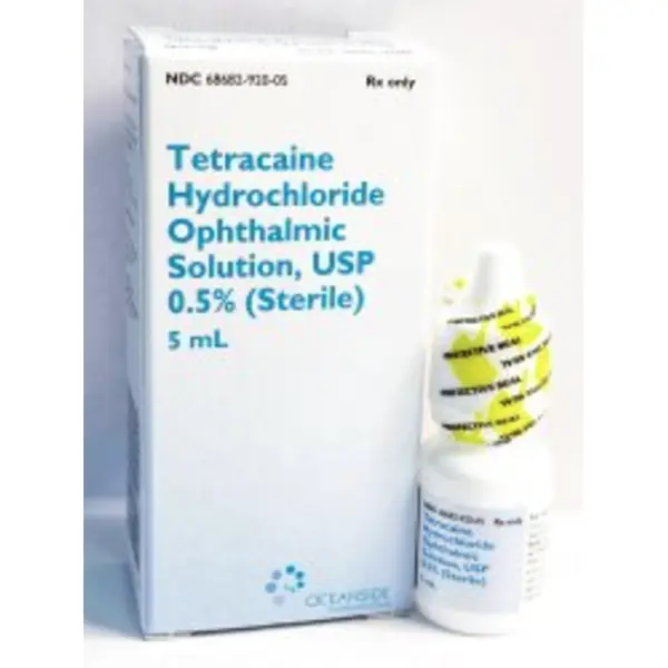 Tetracaine, Drops, 0.5%, 5 mL (1/ea) Drops NDC 82260092005