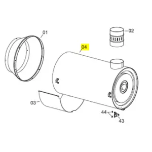 Veloci Heater Replacement Combustion Chamber - Blaze 200