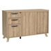 PL245 - FLEX CREDENZA W/PEDESTAL AND CABINET - Aspen