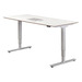 PLBE2460 24X60 BEVEL EDGE RECTANGULAR TOP - White Top/Modern Walnut Edge