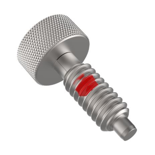 Carr Lane CL-6-HRP Hand-Retractable Plunger, Knurled Head (Locking Type) - Steel