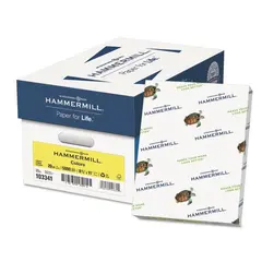 8.5 X 11 20 LB CANARY HAMMERMILL FORE COPY PAPER, 103341, 500/RM