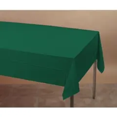 40" X 100' HUNTER GREEN PLASTIC TABLE COVER 76-3124