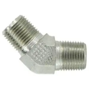 45 deg Elbow, 3/8 in MPT x 3/8 in MPT, Steel