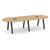 10' Signature Racetrack Conference Table with Metal VA Legs - Aspen Top, Black Base