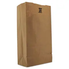 20# HEAVY 57# GROCERY BAG, 8-1/4 X 5-5/16 X 16-1/8 DURO BULWARK, 400/CS   71020