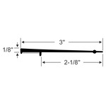 3" Flat Blade Wiper with Peel-N-Stick
