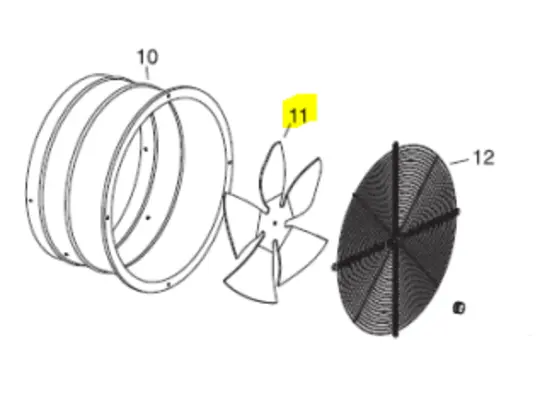 Veloci Heater Replacement Fan 500 - 23