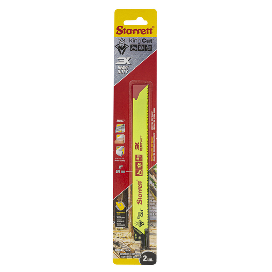 STARRETT BR81014-2 King Cut 8'' x 3/4 x .050 x 10-14, Bi-Metal, 2 Pack
