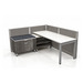 WEBBTYP43- 39"H Single Person Corner Station With Storage
