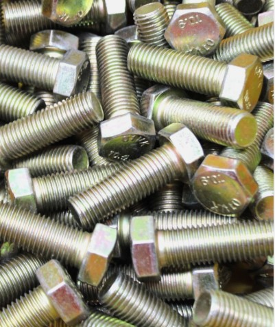 M20 - 2.5 X 60MM ISO 4017 FT HEX HEAD CAP SCREW 10.9 ZINC YELLOW