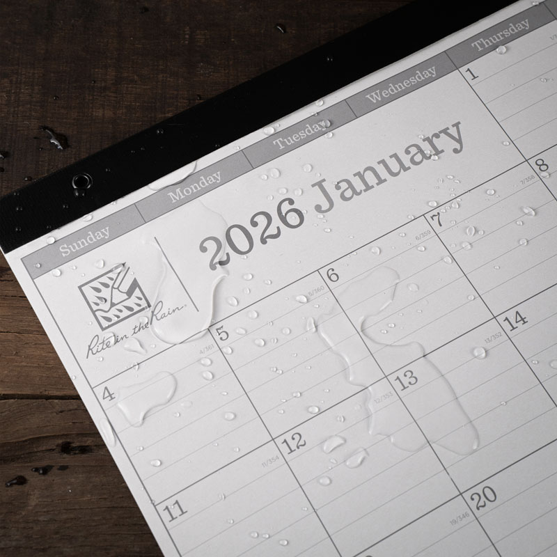 Mud on a calendar.