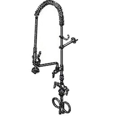T&S Brass B-0113-12-CRVB Easyinstall Pre-Rinse Unit Single Deck Mount