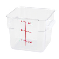 Winco PTSC-6 Storage Container 6 Qt
