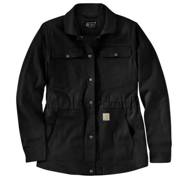 CARHARTT 106850 - Women's Tencel Fiber Series Relaxed Fit Canvas Coat - Black