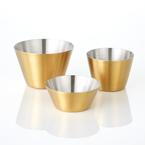 Round Satin Stainless Steel Sauce Cups