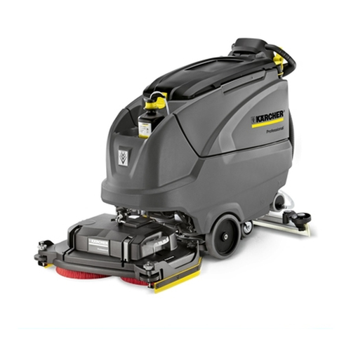 New Karcher B 80 W Bp, R 65 cylindrical scrub deck, 24V/260 Ah wet batteries, on-board charger, with curved squeegee
