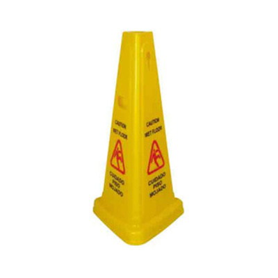 Winco WCS-27T 27" High Wet Floor Caution Sign