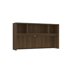 PL140OH 66" OPEN HUTCH- MODERN WALNUT
