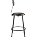 NPS 6424B-10 NPS® 24" Heavy Duty Vinyl Padded Steel Stool with B