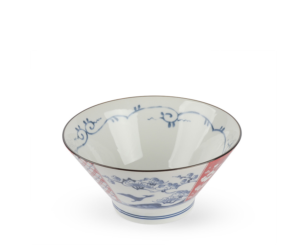 Edo-Style Dino Bowl 7.5" Ryouenryu