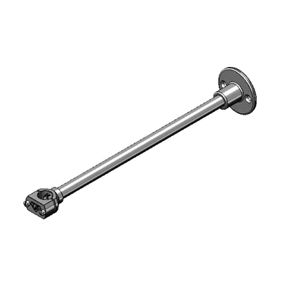 T&S Brass B-0109-03VR Wall Bracket 12" Vandal Resistant Assembly w/ Mounting Hardware