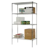 Focus FK183674CH 18" X 36" X 74" Wire Shelving Kit Chromate Finish