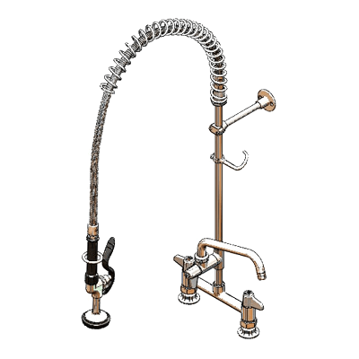 T&S Brass 5PR-8D08 Equip Pre-Rinse Unit 8" Centers