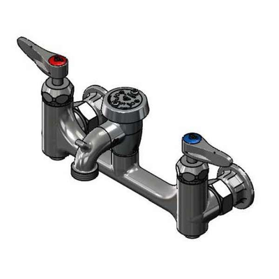 T&S Brass B-0674-CR-BSTP Service Sink Faucet Wall Mount