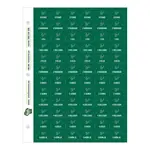 Helmet ID Adhesive Sticker Sheets
