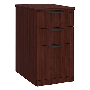 PL248 MOBILE PEDESTAL BOX/BOX/FILE - Mahogany