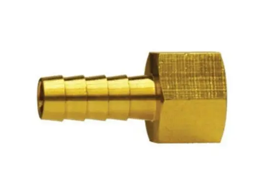 Adapter, 1/2 in Hose Barbed x 1/8 in FPT, Brass