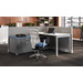 P3936 NON-POWER Webb Panel - 39"H x 36"W Aspen Fabric, Silver 