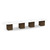 18' Classic Racetrack Conference Table with Cube Base - White Top, Modern Walnut Base