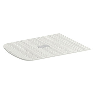 PL337THALF 47"x60" ARENA LITE 1/2 TABLE TOP W/GROMMET- Silver Birch