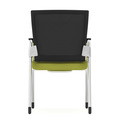Propel Guest Chair - Black Mesh Back with Green Seat
