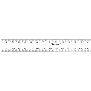 STARRETT ASE-72 Straight Edge Aluminum Rule - 72'' English