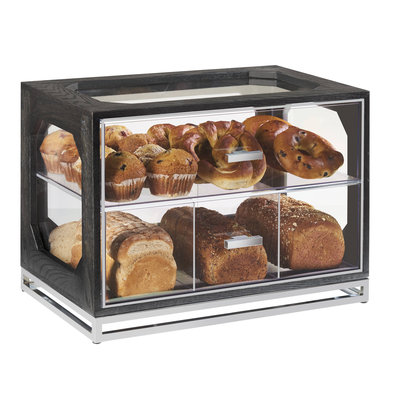 Cal-Mil 3820-87 20"W x 13-1/2"D x 15"H Cinderwood Bread Display