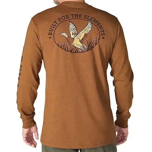 Carhartt 107830 - IRVINE DUCK BDG L/S T-SHIRT - Red Duck Heather